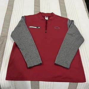 Arkansas Razorbacks performance fleece 1/4 zip